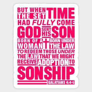 Galatians 4:4-5 Sticker